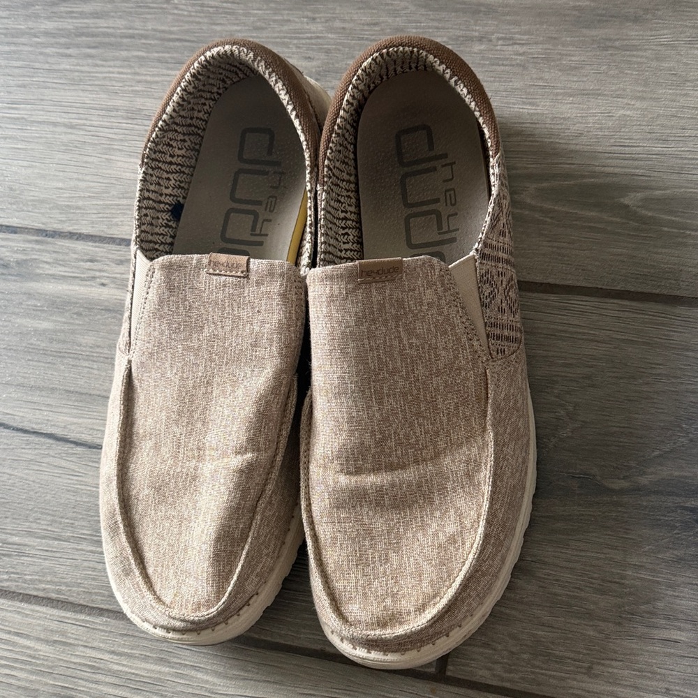 Hey Dude Men's Slip-On Loafers - Light Brown size 11